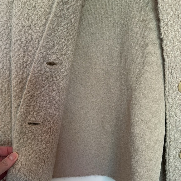 VINCE Bouclé Sweater Blazer - Cream - Picture 8 of 8